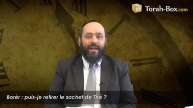 Borèr : puis-je retirer le sachet de Thé du verre ?