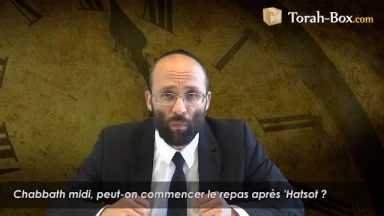 Chabbath midi, peut-on faire le repas après 'Hatsot ?