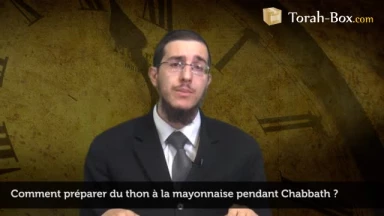 Préparer du thon à la mayonnaise le Chabbath