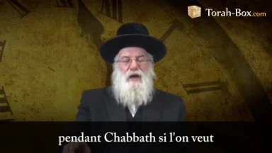 Corner une page de livre, Chabbath