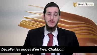 Décoller les pages d’un livre, Chabbath