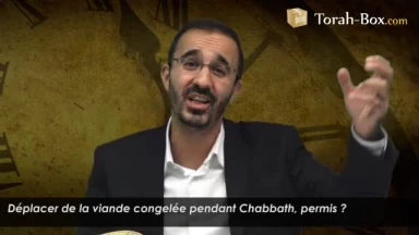 Déplacer de la viande congelée pendant Chabbath, permis ?