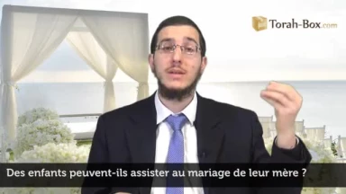 Un enfant peut assister au mariage de sa mère ?