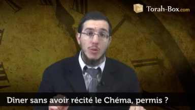 Dîner sans avoir récité le Chéma, permis ?
