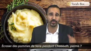 Écraser des pommes de terre pendant Chabbath