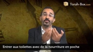 Entrer aux toilettes avec de la nourriture en poche