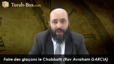 Faire des glaçons le Chabbath