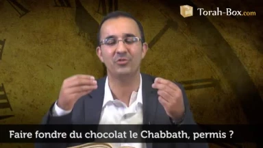 Faire fondre du chocolat le Chabbath, permis ?