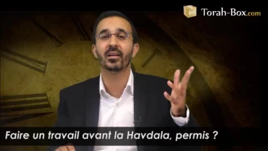 Faire un travail avant la Havdala, permis ?