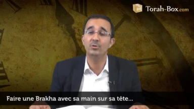Faire une Brakha avec sa main sur sa tête...