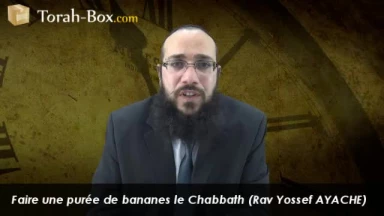 Une purée de bananes le Chabbath