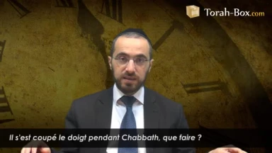 Il s'est coupé le doigt pendant Chabbath, que faire ?
