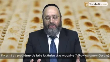 Faire la Matsa à la machine, un problème ?