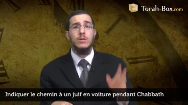 Indiquer le chemin à un Juif en voiture, Chabbath