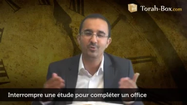 Interrompre une étude pour compléter un office