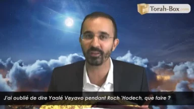 J'ai oublié de dire Yaalé Veyavo pendant Roch 'Hodech, que faire ?