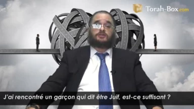 Le garçon dit "être juif", suffisant pour se marier ?