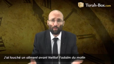 J'ai touché un aliment avant Netilat Yadaïm du matin