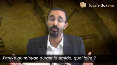 J'arrive à la Synagogue durant la 'Amida, quoi faire ?
