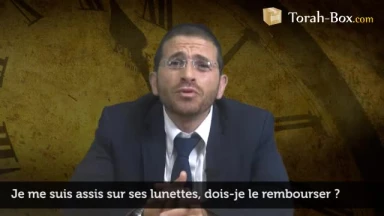 Je me suis assis sur ses lunettes, dois-je le rembourser ?