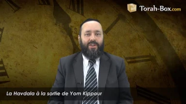 La Havdala à la sortie de Yom Kippour 