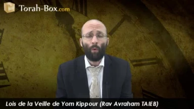 Lois de la veille de Yom Kippour