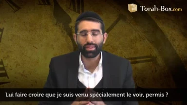 Lui faire croire que je suis venu spécialement le voir, permis ?