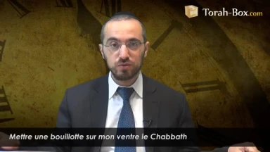 Mettre une bouillotte sur le ventre pendant Chabbath
