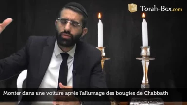 Monter en voiture après l'allumage des bougies de Chabbath