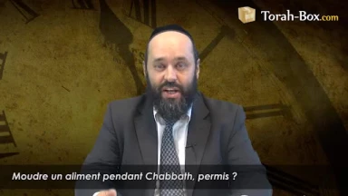 Moudre un aliment pendant Chabbath, permis ?
