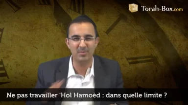 Ne pas travailler 'Hol Hamoèd : dans quelle limite ?