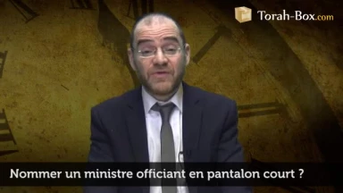 Nommer un ministre officiant en pantalon court