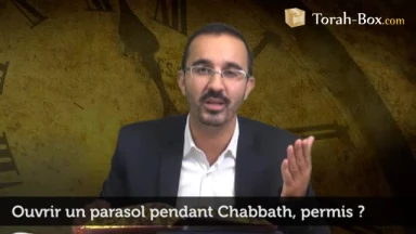 Ouvrir un parasol pendant Chabbath, permis ?