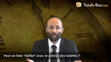 Peut-on faire "Nétilat" avec le robinet des toilettes ?