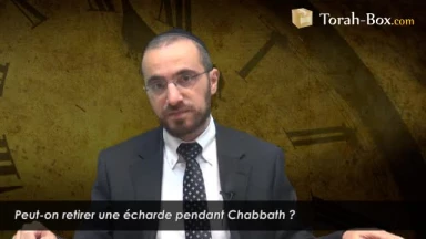Retirer une écharde le Chabbath, permis ?
