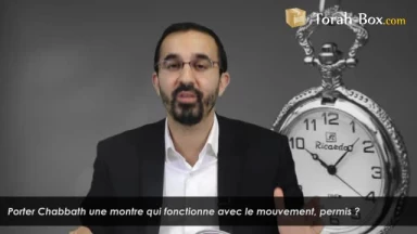 Porter Chabbath une montre qui marche au mouvement du poignet