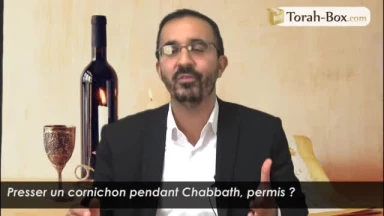 Presser un cornichon pendant Chabbath, permis ? 