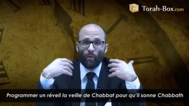 Programmer un réveil qui sonnera Chabbath