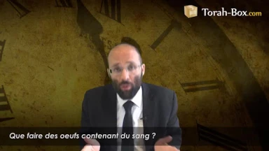 Que faire des oeufs contenant du sang ?