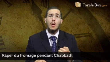 Râper du fromage pendant Chabbath