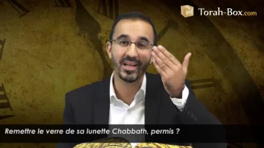 Remettre le verre de sa lunette Chabbath, permis ?