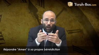 Répondre "Amen" à sa propre bénédiction
