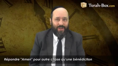 Répondre "Amen" pour autre chose qu'une bénédiction