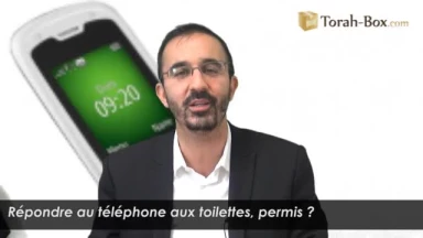 Répondre au téléphone aux toilettes