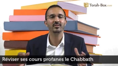 Réviser ses cours profanes le Chabbath