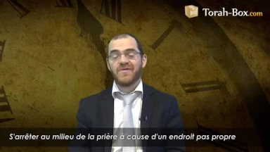 Manque de propreté en pleine prière... s'arrêter ?