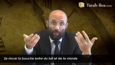 Se rincer la bouche entre le lait et la viande