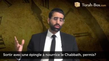 Sortir avec une épingle à nourrice le Chabbath, permis ?