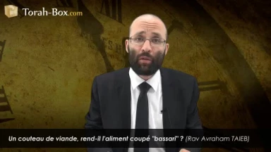 Un couteau de viande, rend-il l'aliment coupé "bassari" ?