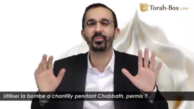 Utiliser la bombe a chantilly pendant Chabbath, permis ?